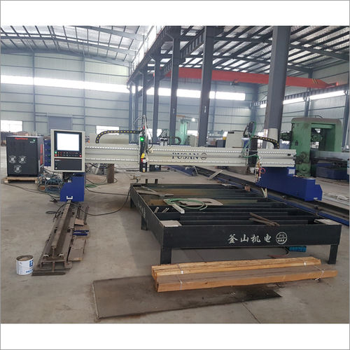 CNC Plasma Cutting Machine - Steel Material, Electric Drive Type, White Color | Automatic Control, High-Definition Torch, Semi-Automatic Cutting Function