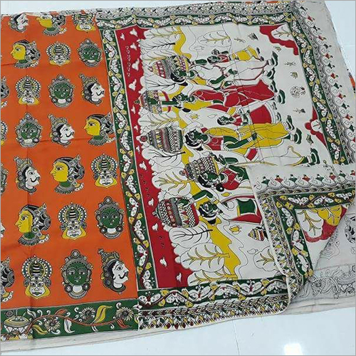 Ladies Kalamkari Designer Print Sarees