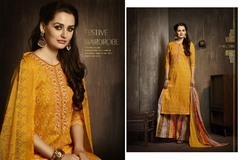 Designer Indo-Western Salwar Kameez - Cotton Fabric, Size L, XL, XXL | Full Sleeves, Embroidered Work, Party Wear Style