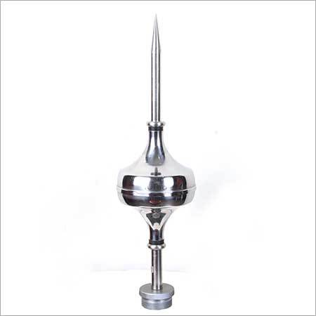IONIA - Copper Alloy , 1000 mm Height, 5 kg Weight, 10 ohms Grounding, 30 m Protection Radius | Polished Finish for Lightning Strike Protection