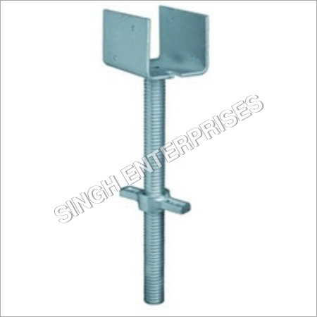 Adjustable U Jack/ Head - Steel, Variable Size, Powder Coated | Adjustable Height, Heavy-Duty, Stable Base, Versatile Use