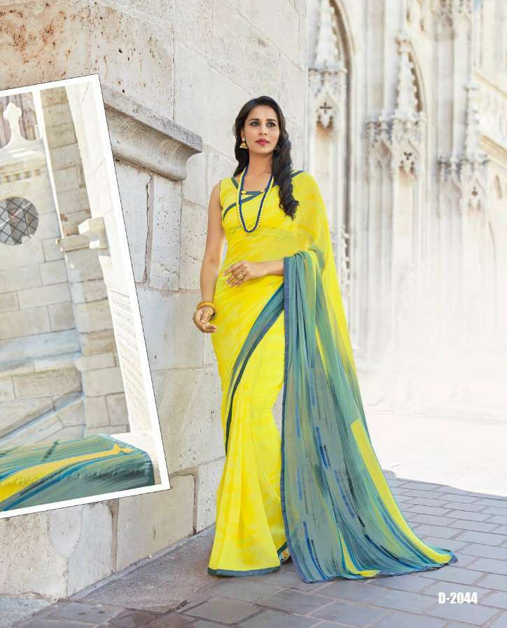 Orange Designer Silk Sarees