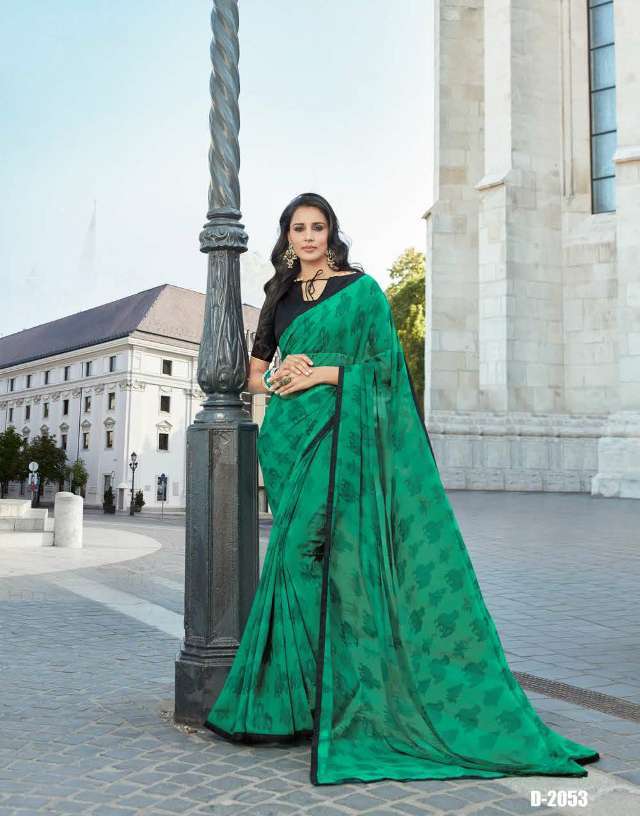 Orange Designer Silk Sarees