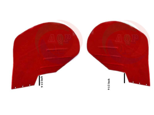 मैसी फर्ग्यूसन 135 फेंडर सेट सी/डब्ल्यू वेल्ड ब्रैकेट (10" ड्रॉप)