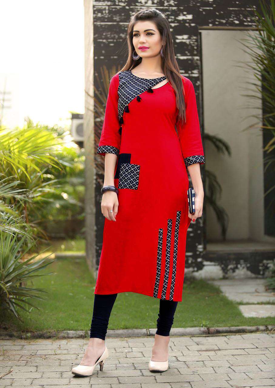Designer Linen Cotton Kurtis - Chiffon & Cotton Blend, Sizes M-xxxl, Multi-color Classic Ethnic Wear, Printed Checked & Plain Styles