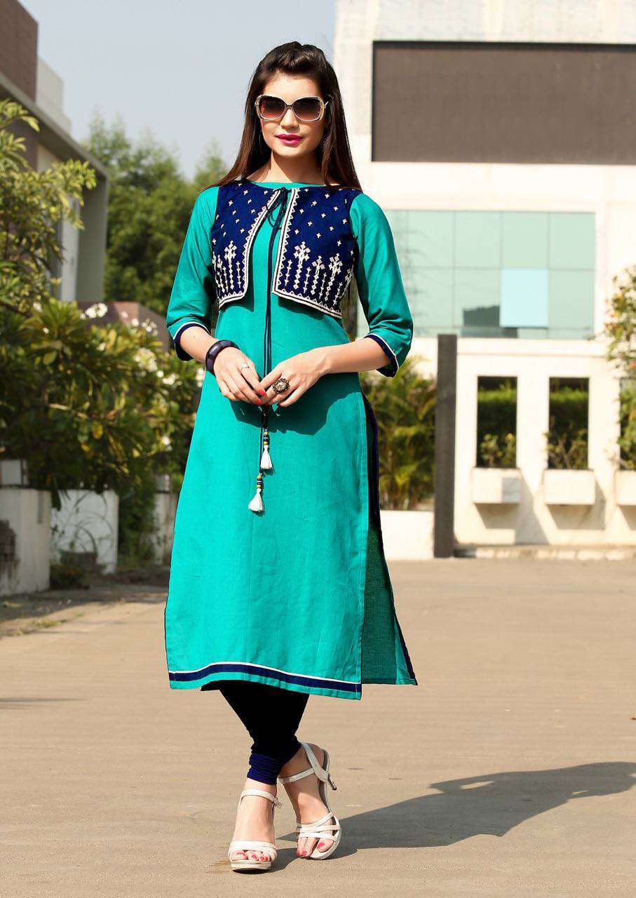 Designer Linen Cotton Kurtis - Chiffon & Cotton Blend, Sizes M-xxxl, Multi-color Classic Ethnic Wear, Printed Checked & Plain Styles