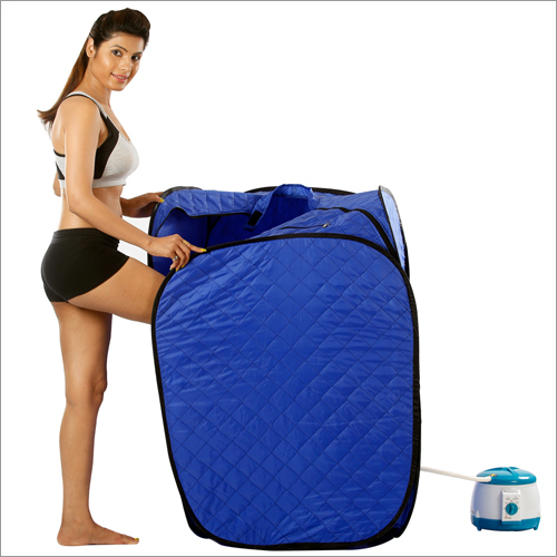 Blue Quadra Spa Personal Home Therapeutic - 90 T Pu Polestar Fabric, 44x23.50x27.50 Cm | Improve Blood Circulation, Detoxify, Reduce Stress, Portable Steam Sauna