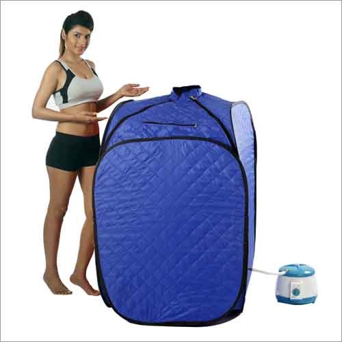Blue Quadra Spa Personal Home Therapeutic - 90 T Pu Polestar Fabric, 44x23.50x27.50 Cm | Improve Blood Circulation, Detoxify, Reduce Stress, Portable Steam Sauna