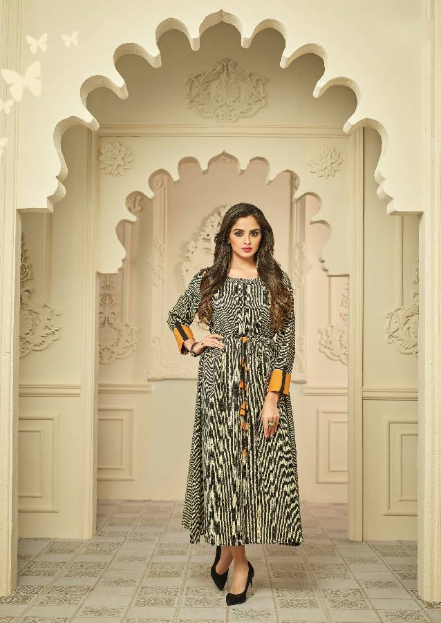 Sethnic Arihant Palchu 1011-1016 Long Printed Kurt