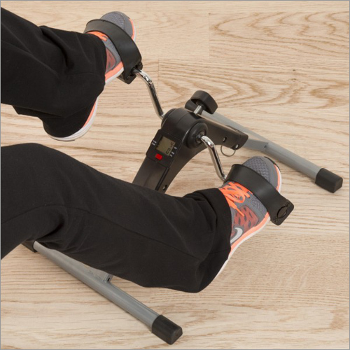 Kawachi Mini Cycle Pedal Exerciser - Metal & Plastic, 22"x16"x13", Silver & Black | Compact Portable Design, Adjustable Tension, Improves Strength & Blood Circulation