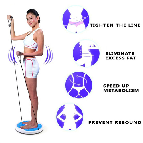 Twisting Disc Massager - High Quality Abs, 10.83 X 1.18 In, Blue | Corrects Posture, Improves Blood Circulation, Detoxifies, Enhances Flexibility