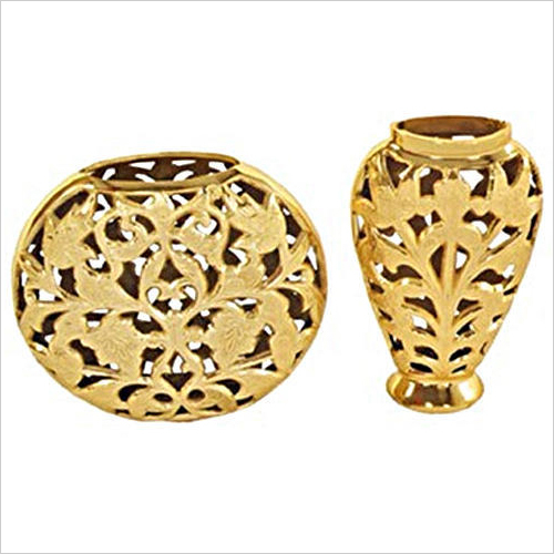Brass Flower Vase - Elegant Design, 12 inches Tall | Perfect for Home Decor, Wedding Centerpieces, Floral Arrangements