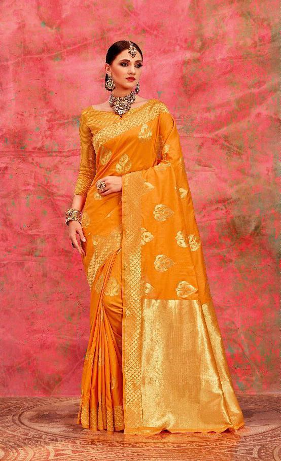 Beige Handloom Weaving Art Silk Saree Designer Saree
