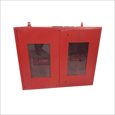 Double Door Hose Box - Stainless Steel, 106.68x109.22x91.44 mm, Red | Corrosion Proof, Fine Finish, Rugged Design