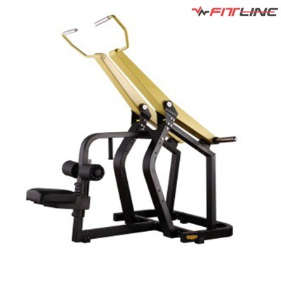 Lat Pulldown Machine - Q235 Steel 60x120x3mm, Black Pu Leather , Adjustable For Muscle Gain