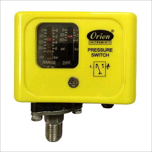 Orion Pressure Switches - Yellow, 220 Volt Max Voltage | Industrial Application, 1 Year Warranty