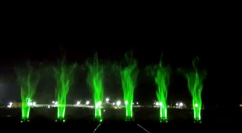 Musical Fountain - Stainless Steel, Customizable Dimensions | Digital Control, LED Lights, Music Sync, Remote Control, Durable Materials