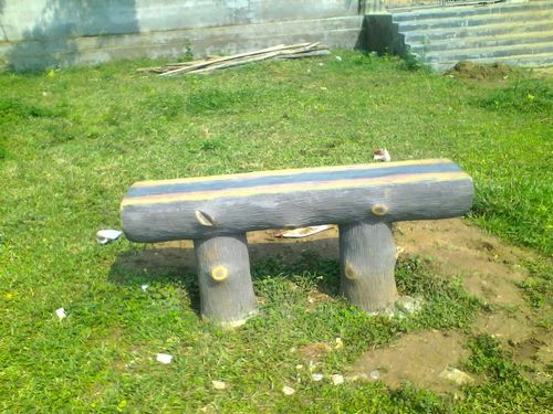 RCC Bench - Concrete, 6 Feet Long x 1.5 Feet Wide x 1.8 Feet High | Gray, Natural Finish, 150 lbs Weight