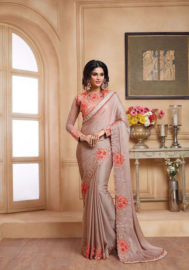 Casual Saree - Cotton, Blouse Customizable Up To 40", Maroon Color | Embroidered Design, Ideal For Party Wear