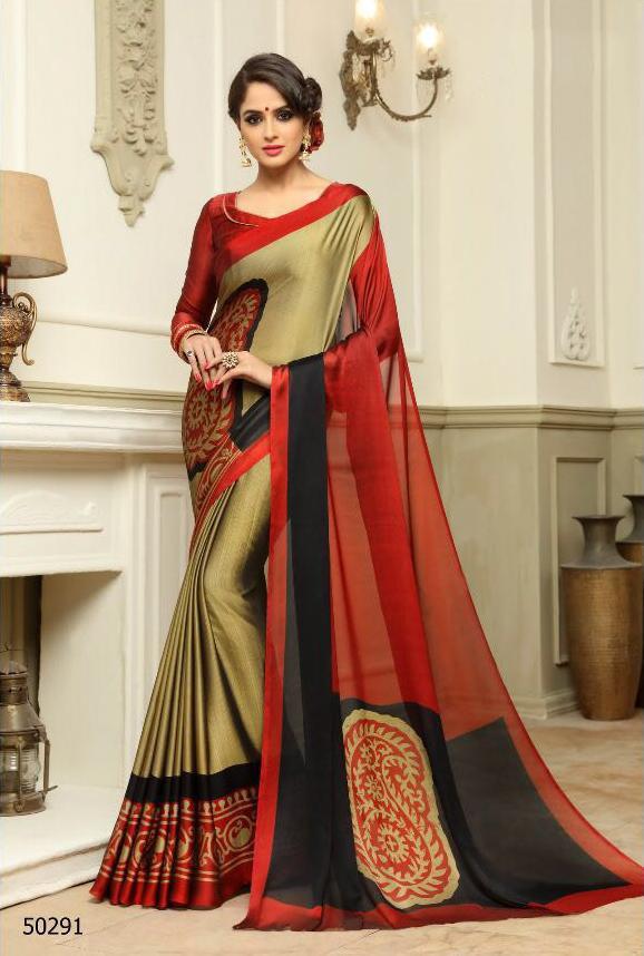 Blue Exclusive Printed Bangalori Silk Saree
