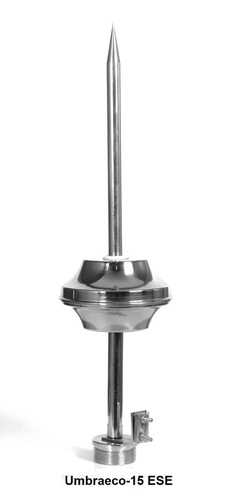 Stainless Steel Rooftop Antenna - 15mm Diameter, 150mm Height | 15 Meter Protection Radius, 10 Year Warranty, 0.5kg Weight