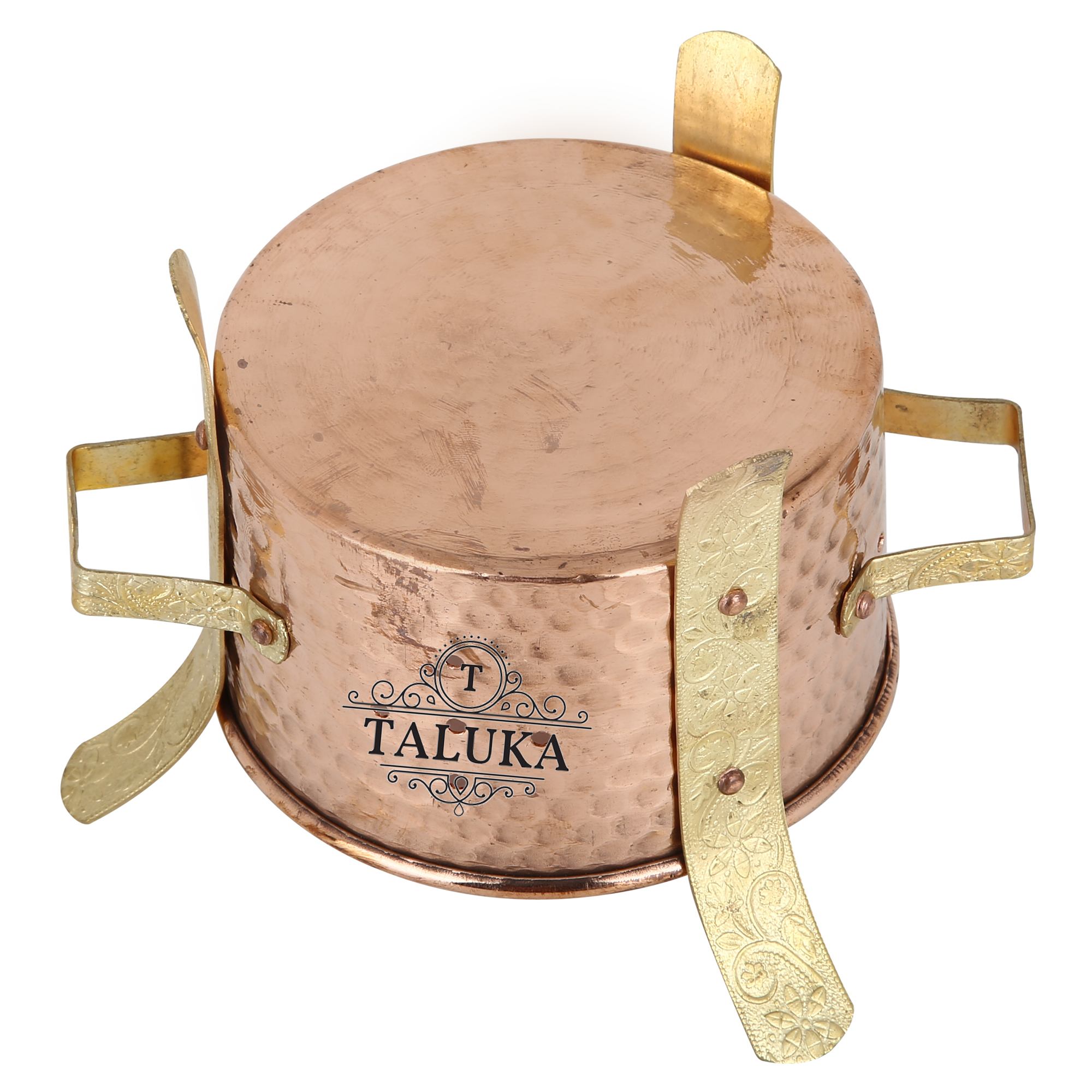 Copper Sigdi Sigri - 5" X 5" Inch, Copper Material | Food Warmer For Cooking And Heating, Ideal For Use With Coal, Cow Dung, And Wood