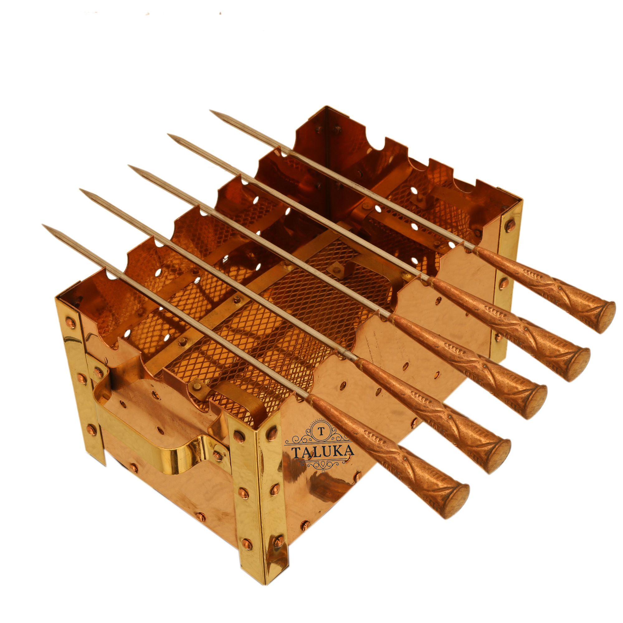Copper Brass Barbecue Size: 10" X 5" Inch