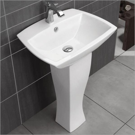 White Pedestal Wash Basin