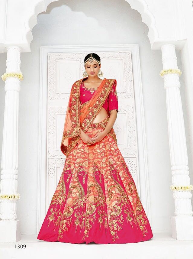 Ethnic Wedding And Partywear Velvet Lehengas