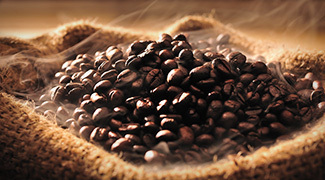 भुनी हुई कॉफी बीन्स