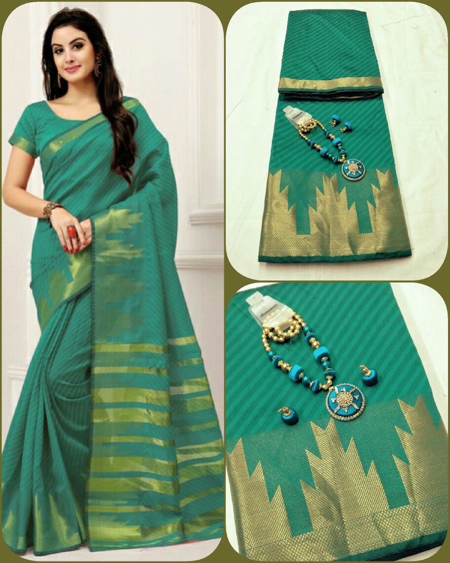 Woven Magenta Exclusive Leechi Jacquard Weaving Saree