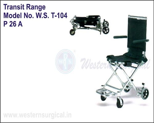  स्टेनस्टील व्हील चेयर (ट्रांजिट रेंज) 