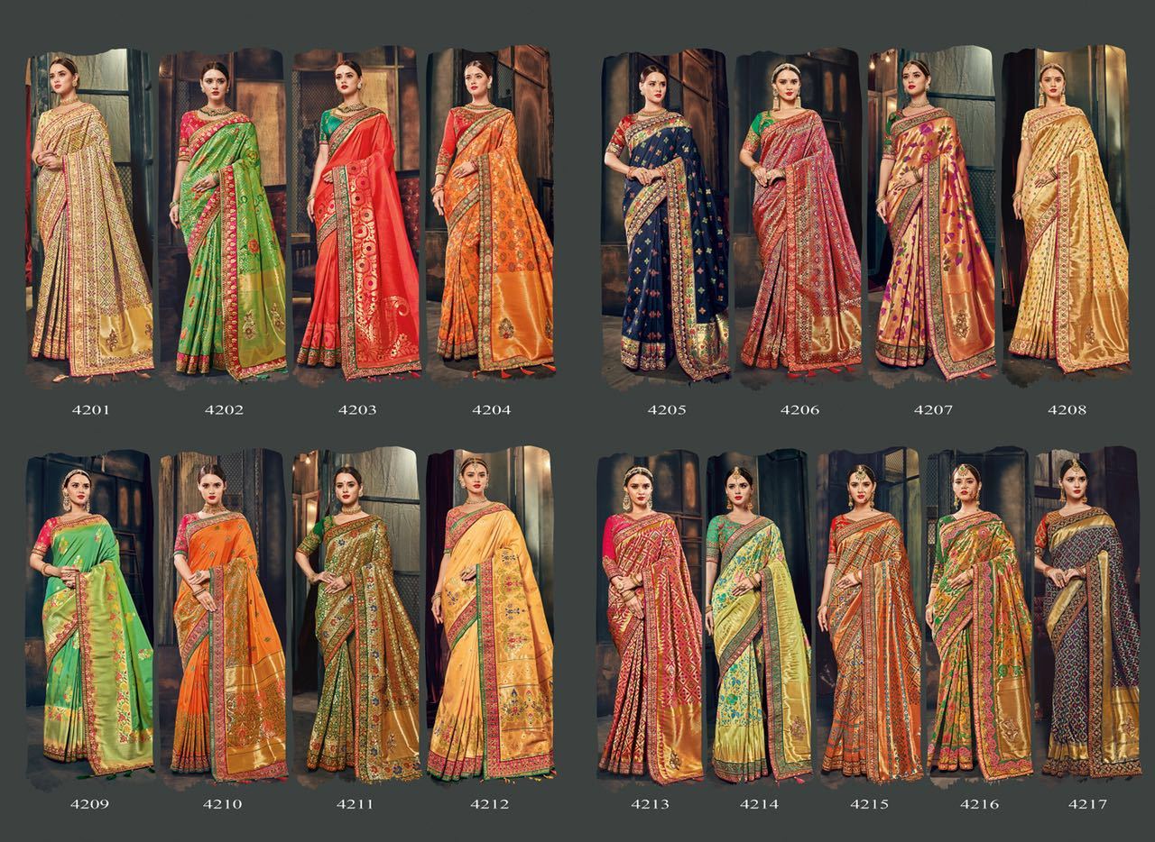 Beige Designer Silk Embroidered Sarees
