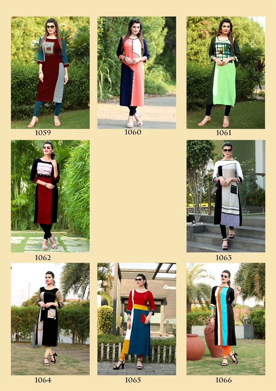 Rayon Kurti - Multi Color, L/xl/xxl Size | Printed Design, Perfect For Party Wear