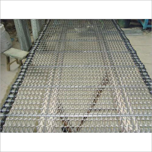 Steel Wire Mesh Conveyor Belts - 200mm Width, 22kg Weight | Silver Finish, 0.5m/m Speed, Versatile for Material Handling Needs