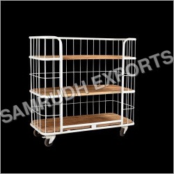 मध्यम लोहे की पुस्तक शेल्फ 3 शेल्व्स