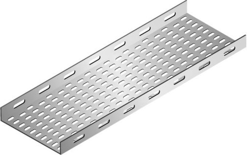 Cable Trays - Galvanized Steel, 1200mm x 300mm x 50mm, Silver | Max Load 50kg, Minimal Deflection, Electro-Galvanized Finish