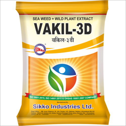 Vakil-3D (Herbal Pesticide+Fungicide+Bio Stimulant) - Application: Agriculture