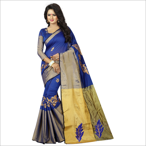 Blue Ladies Designer Partywear Sarees