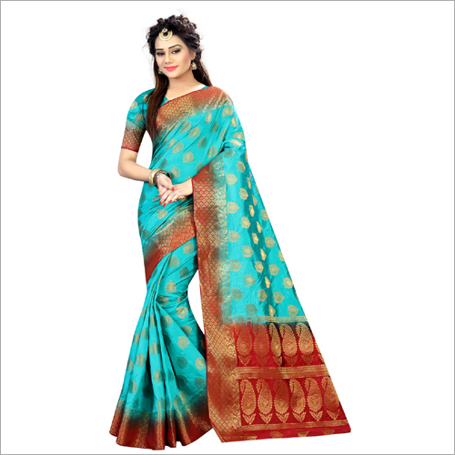 Blue Ladies Sarees