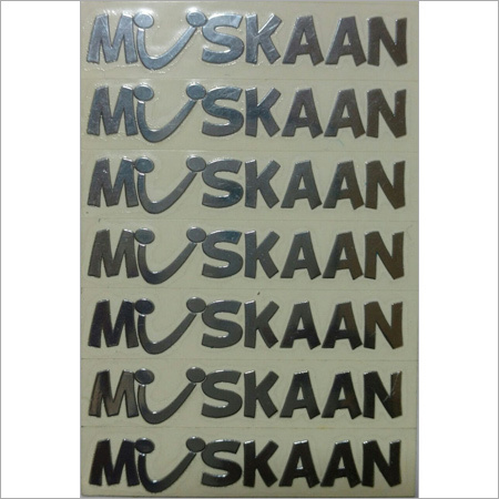 Metal Cut Sticker - Color: Silver