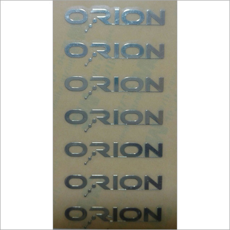 Metal Cut Sticker - Color: Silver