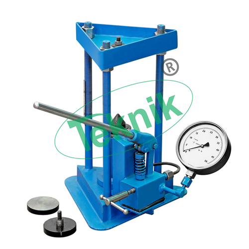 Point Load Index Tester MTCT-122 - Stainless Steel, 10 Tonne Capacity Hydraulic Jack | Portable Concrete Testing Equipment, Adjustable Conical Platens, Analog Display