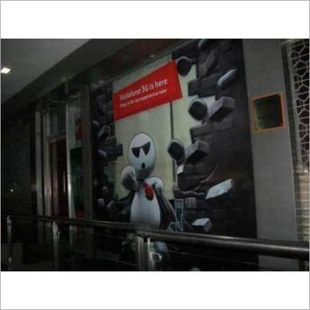 Printed vinyl on wall