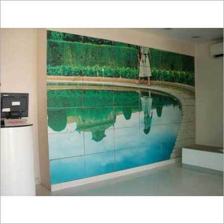 Printed vinyl on wall