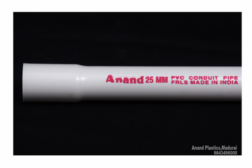 PVC Electrical Conduit Pipe - PVC, 25 Mm Diameter, White | Corrosion Resistant, Durable Material, Easy Installation, Flame Retardant, Weather Resistant