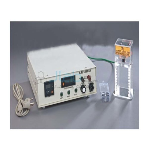 G.M. Counter Digital - 6 Digit Counting System, Digital Readout Meter, Panel Controls, Preset Timer with 3 Digit Display, G.M. Tube & Stand Included