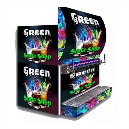 12+2 Flavour Soda Machine - Stainless Steel, Automatic Black Design | Computerized Operation, 220 Volt Power Supply