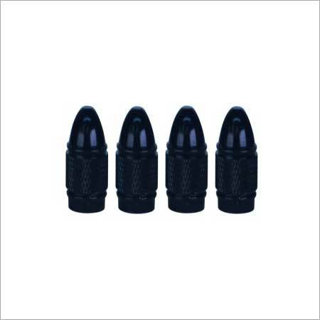 Black Colour Aluminum Anadized Valve Caps