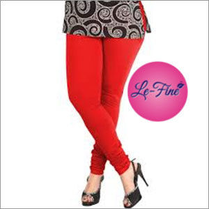 Cotton Lycra V-cut Churidar Leggings